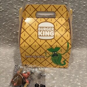 2025 Burger King Kid's Meal Happy Captain Sponge Bob Movie Patrick Toy EMPTY Box